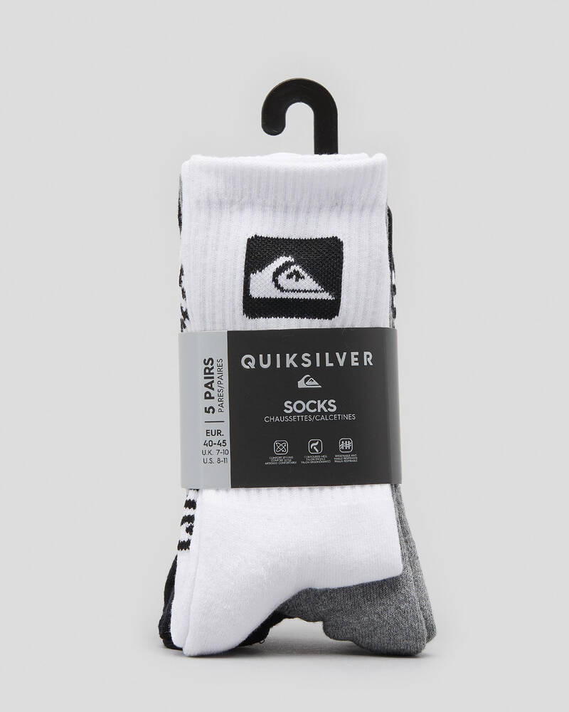 Quiksilver Crew Socks 5 Pack for Mens