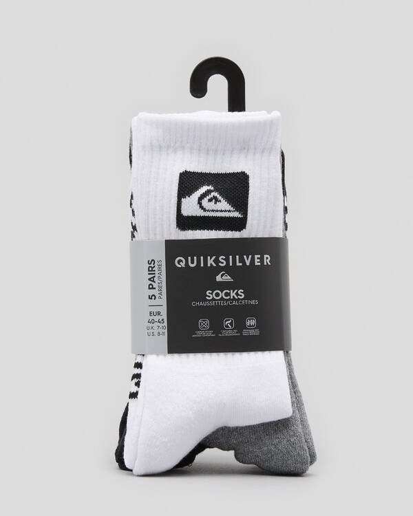 Quiksilver Crew Socks 5 Pack for Mens