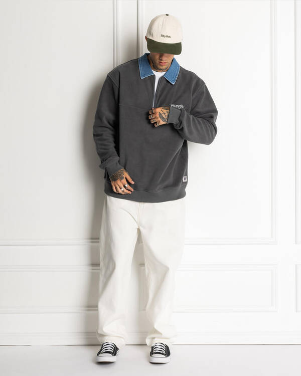 Wrangler Collar Qtr-Zip Polar Fleece for Mens