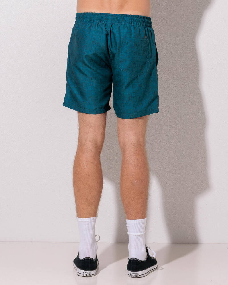 Lucid Encrypted Elastic Waist Shorts for Mens