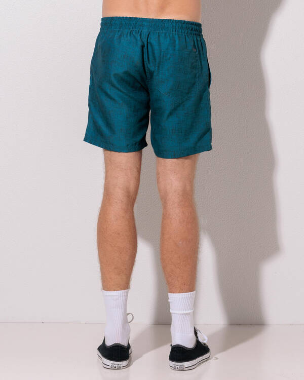 Lucid Encrypted Elastic Waist Shorts for Mens
