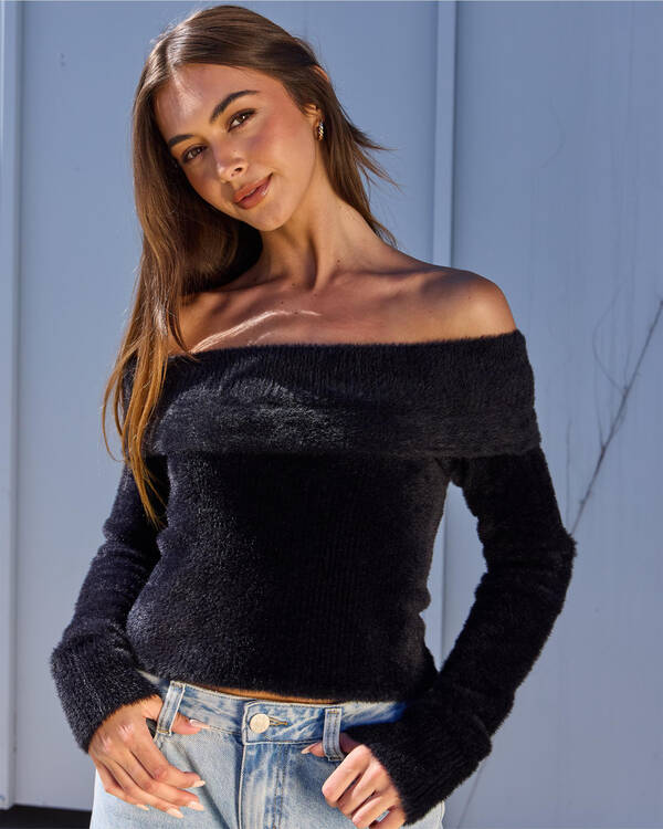 Ava And Ever Kris Off Shoulder Knit Top for Womens