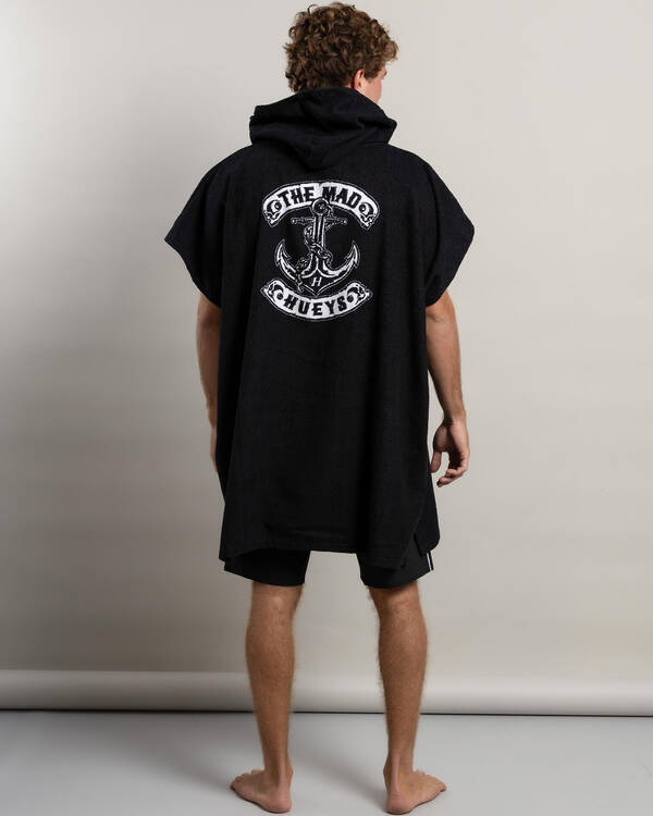 The Mad Hueys Skull Anchor Hooded Beach Towel for Mens