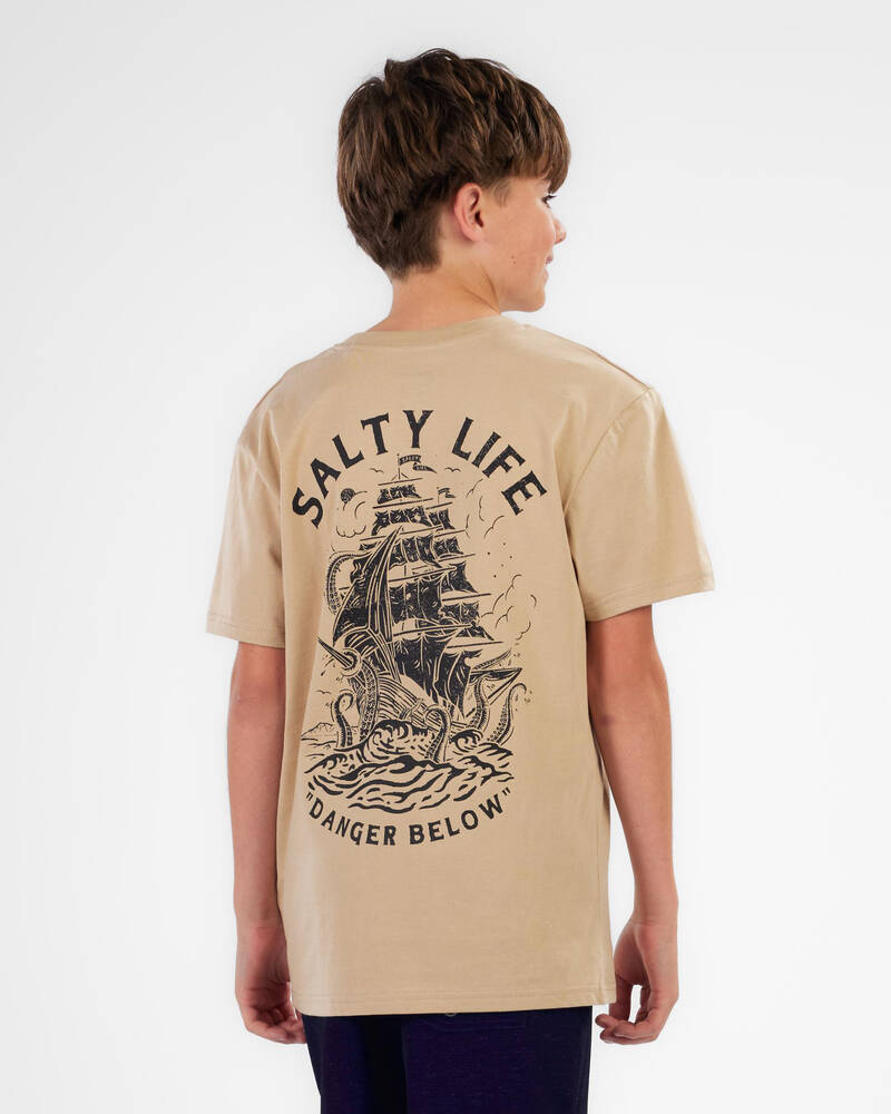 Salty Life Boys' Kraken's Hold T-Shirt for Mens