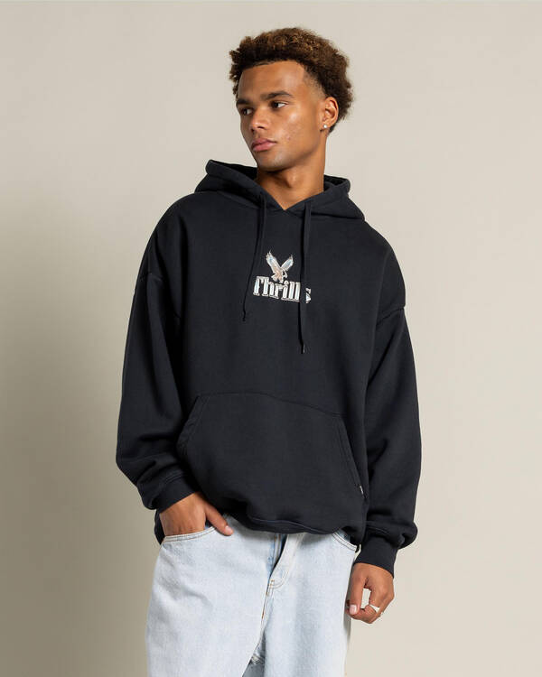 Thrills Strength & Glory Slouch Pull On Hoodie for Mens