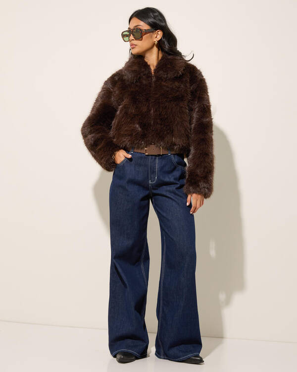 Ava And Ever Florence Faux Fur Jacket for Womens