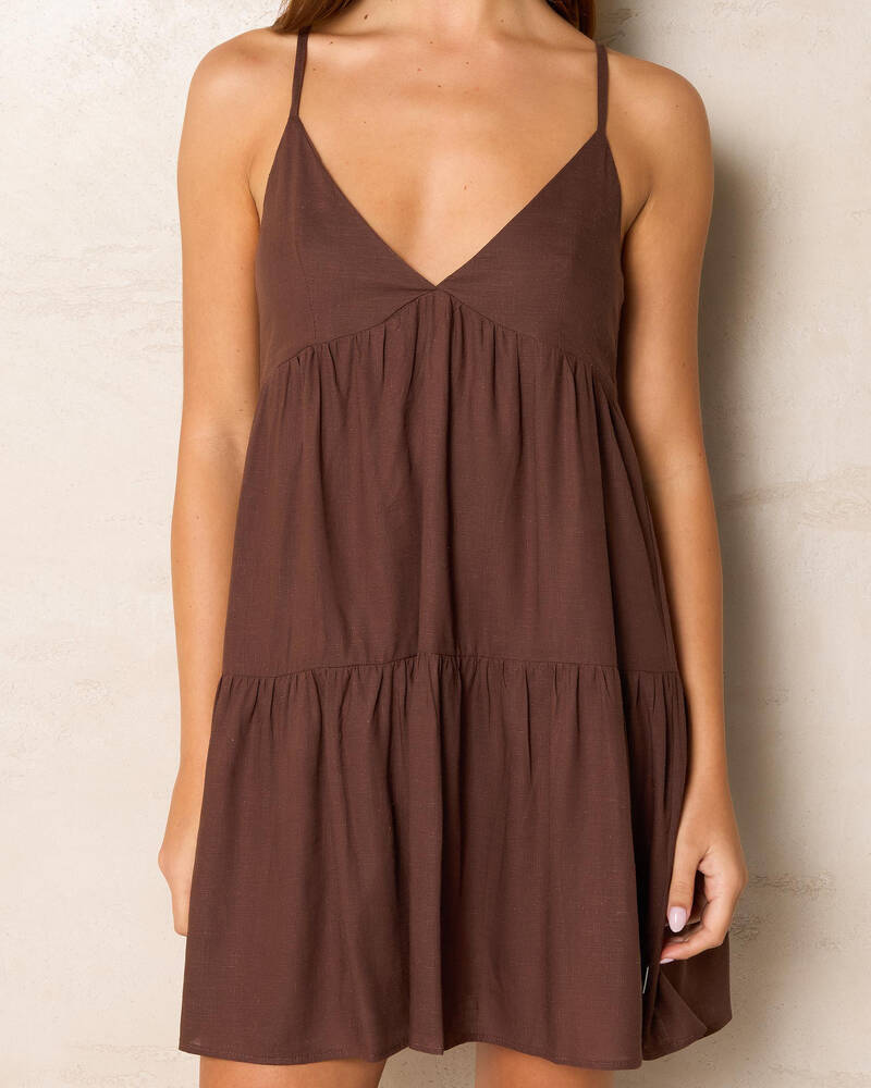 Rhythm Classic Tiered Mini Dress for Womens