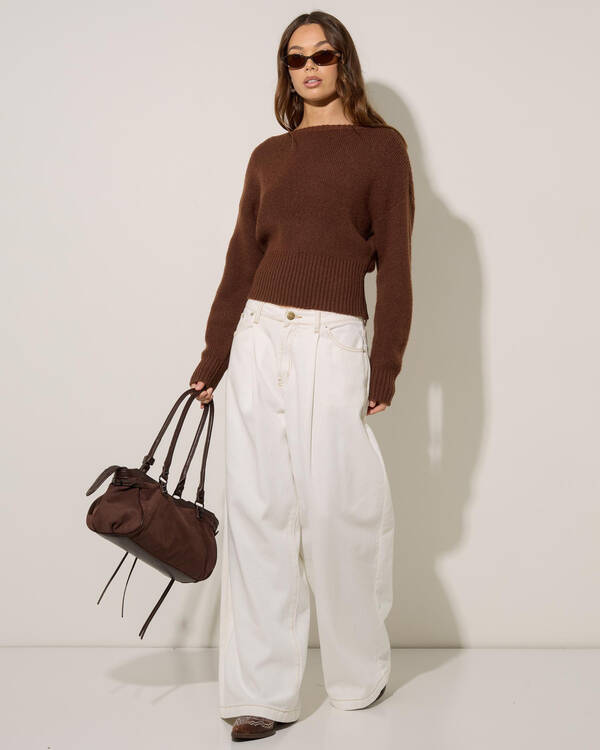 Ava And Ever Lenni Off Shoulder Knit Jumper for Womens