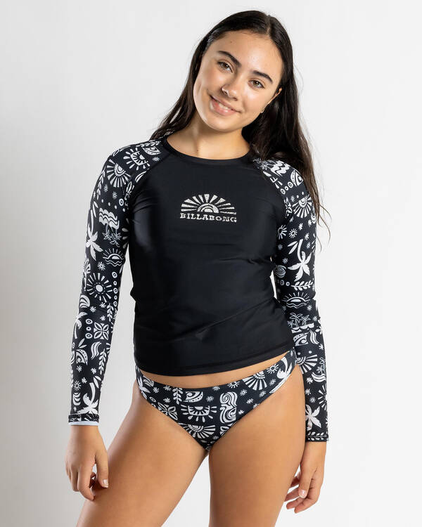 Billabong Girls' Paradise Stamp Rash Vest Set for Womens