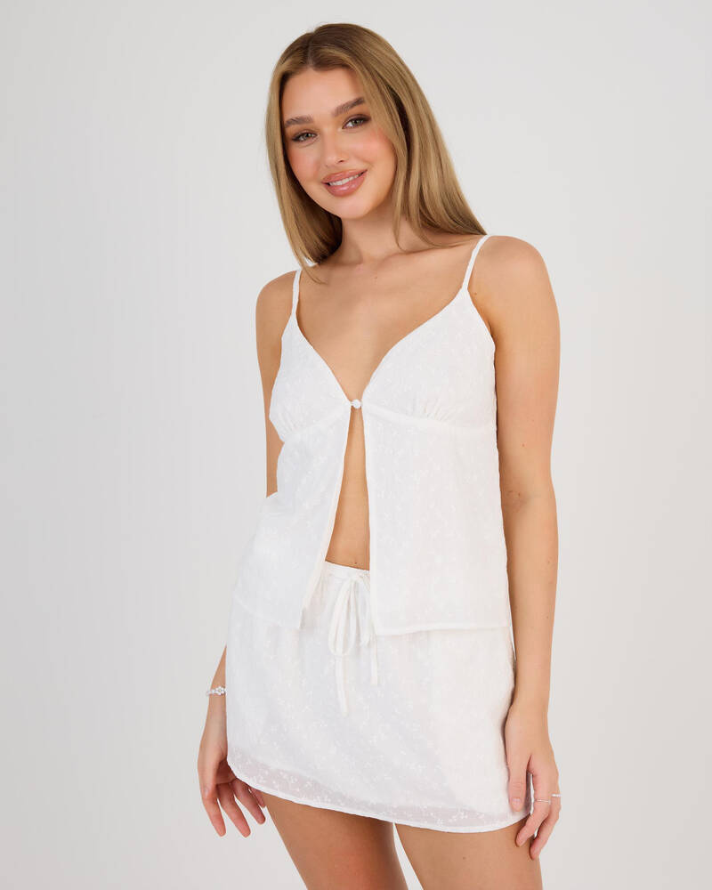 Thanne Aubrey Split Front Top for Womens