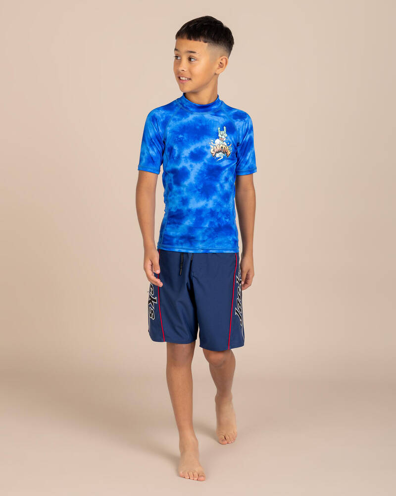 Sanction Boys' Gnash Short Sleeve Rash Vest for Mens