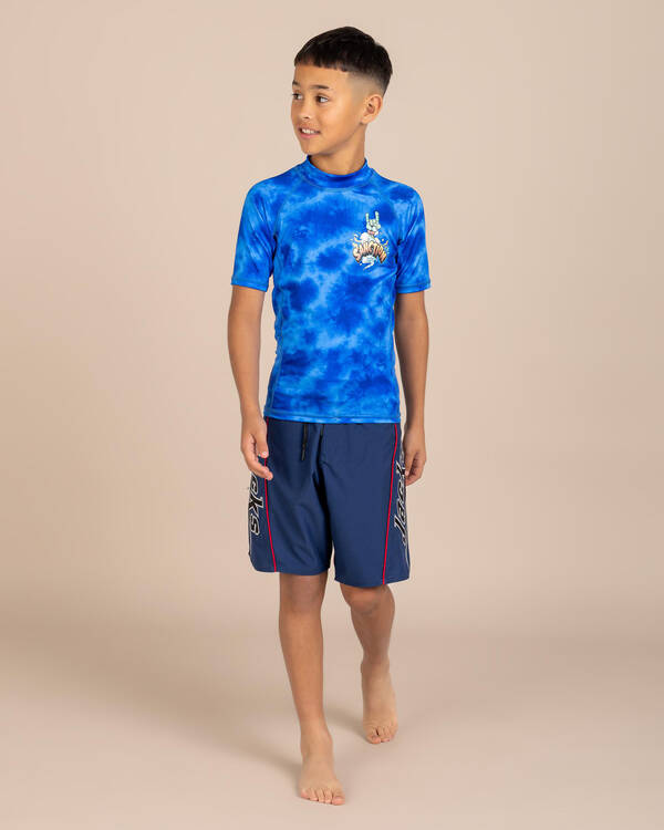 Sanction Boys' Gnash Short Sleeve Rash Vest for Mens
