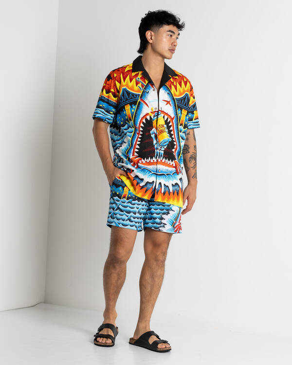 Milton Mango Jaws Short Sleeve Shirt for Mens