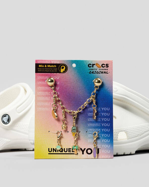 Crocs Tropical Removable Charm Chain Jibbitz 5 Pack for Unisex
