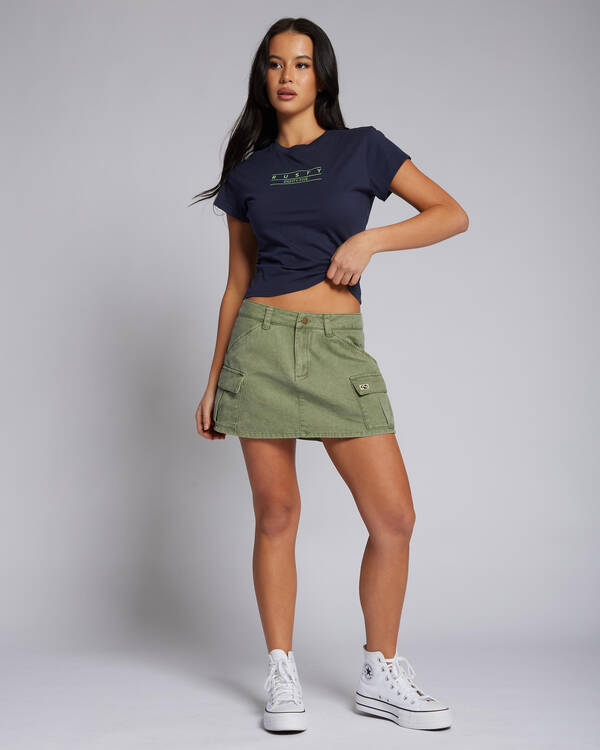 Rusty Brooks Twill Cargo Skirt for Womens