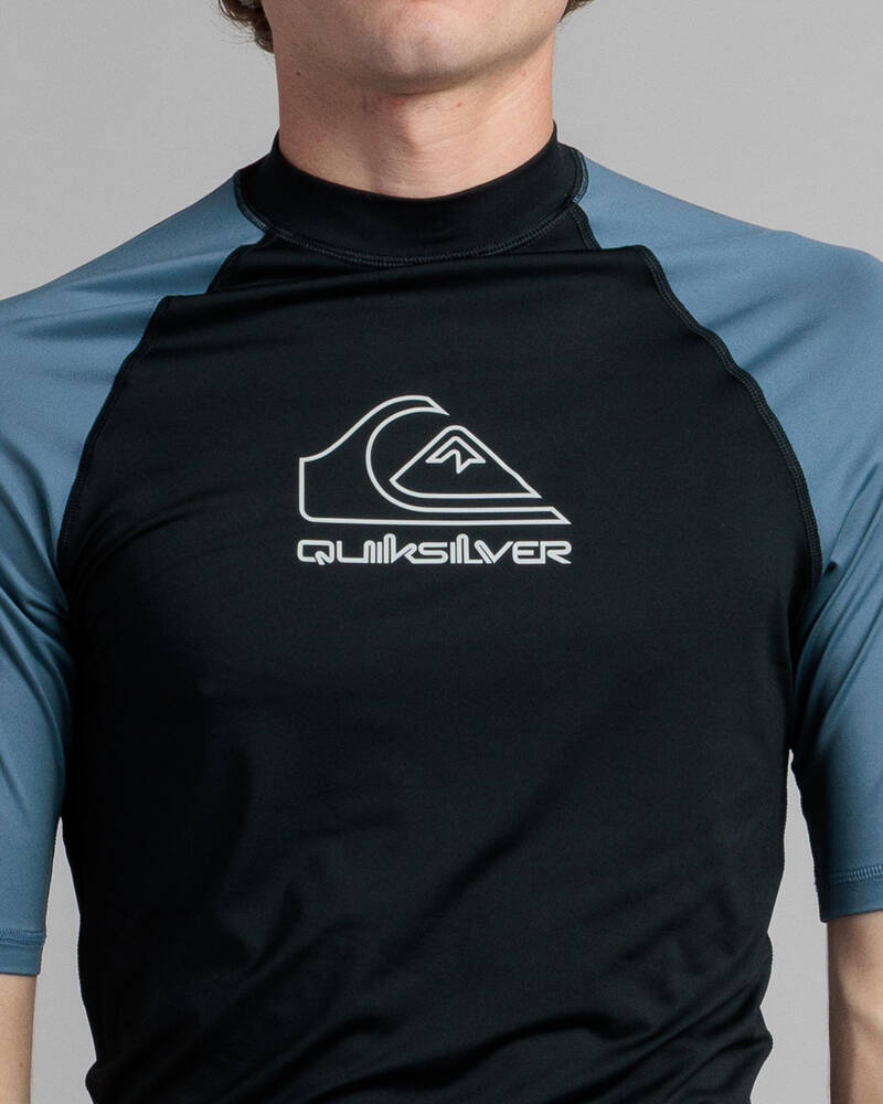 Quiksilver On Tour Short Sleeve Rash Vest for Mens