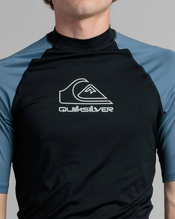 Quiksilver On Tour Short Sleeve Rash Vest for Mens