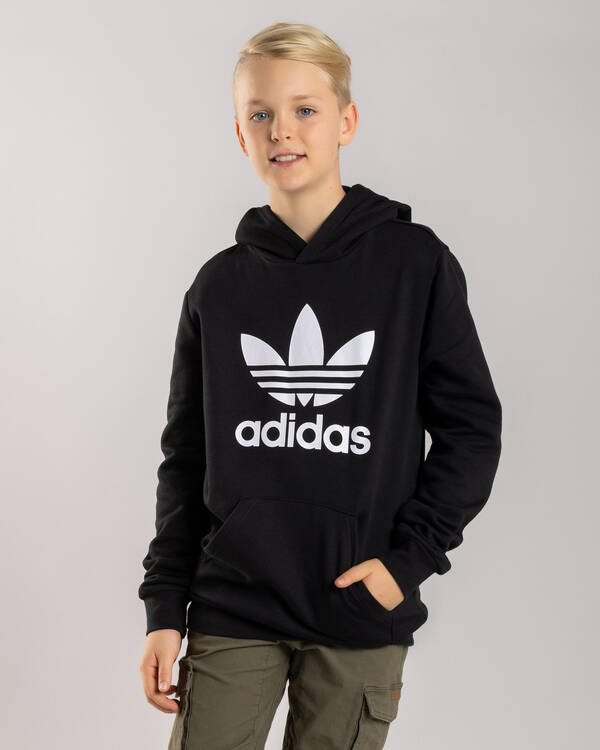 adidas Boys'  Trefoil Hoodie for Mens
