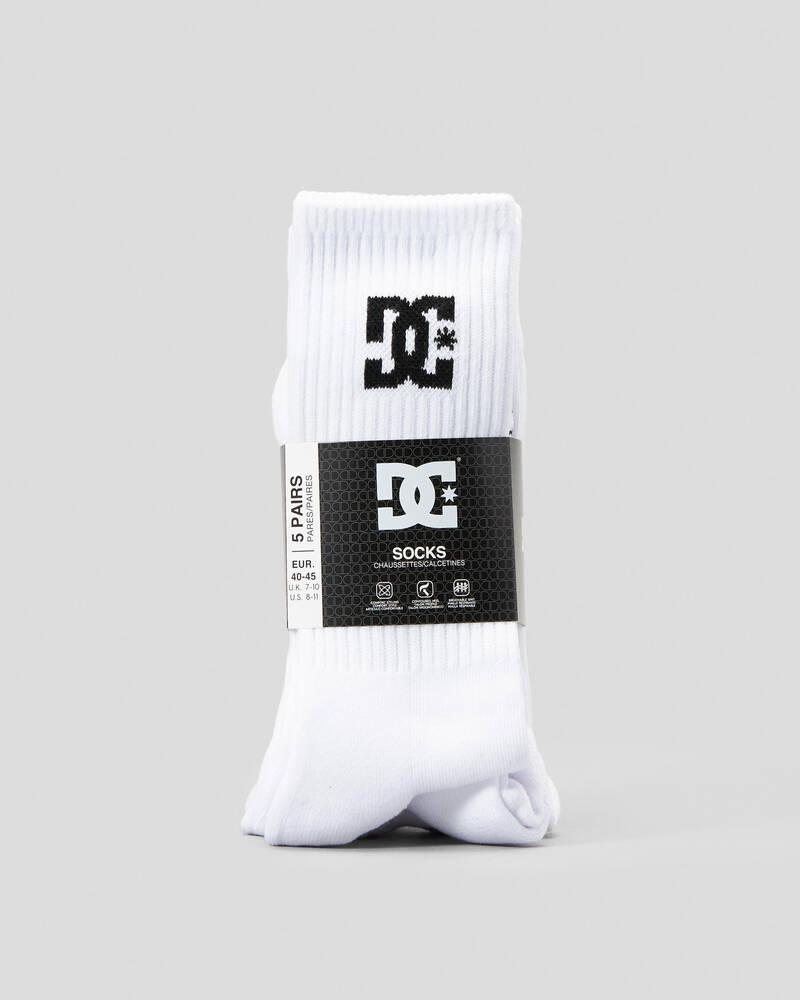 DC Shoes DC Crew Socks 5 Pack for Mens