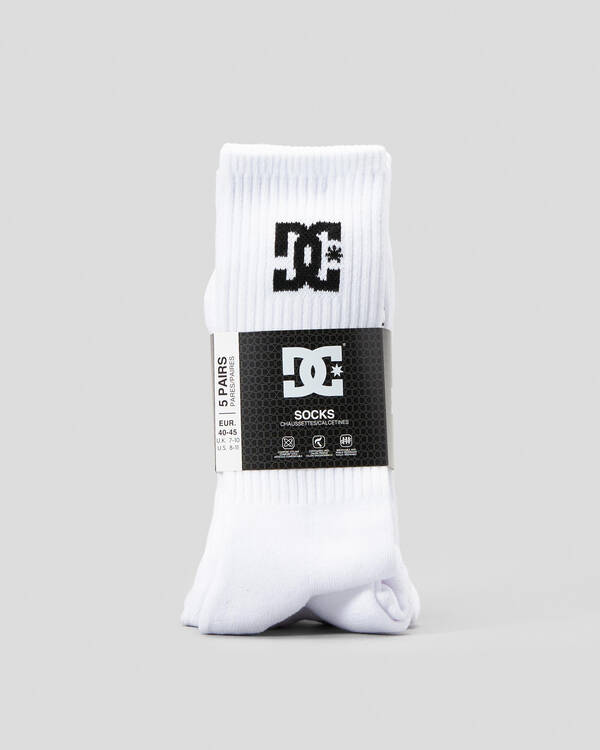 DC Shoes DC Crew Socks 5 Pack for Mens
