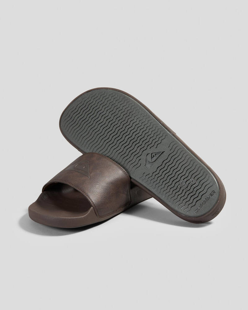 Quiksilver Rivi Nubuck Slides for Mens