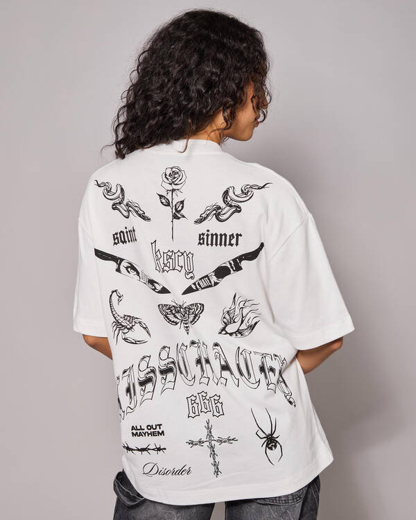 Kiss Chacey Sacrifice Street Oversized T-Shirt for Womens
