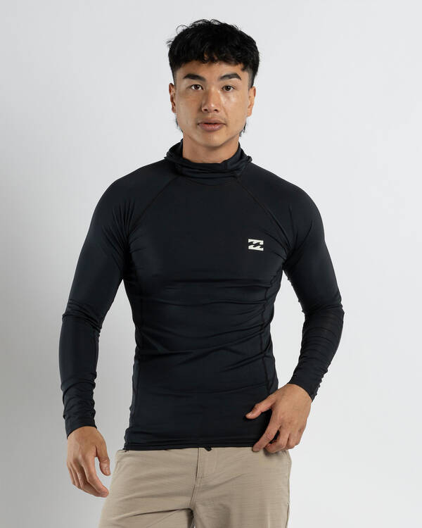 Billabong Strike Mission Hood Long Sleeve Rash Vest for Mens