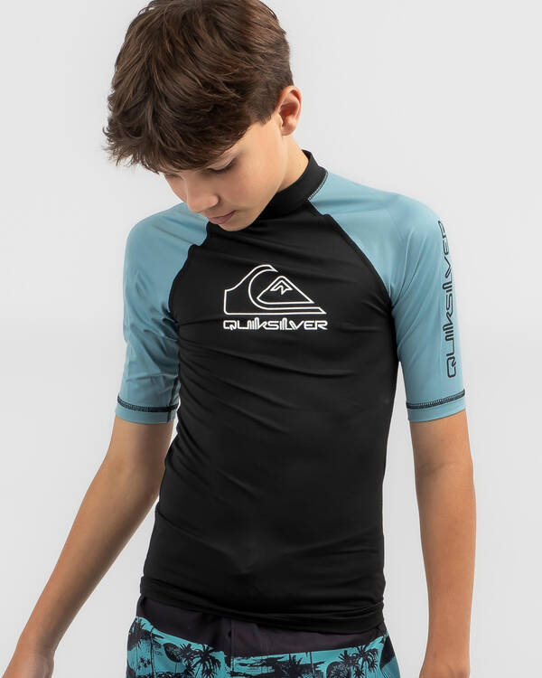 Quiksilver Boys' On Tour Short Sleeve Rash Vest for Mens