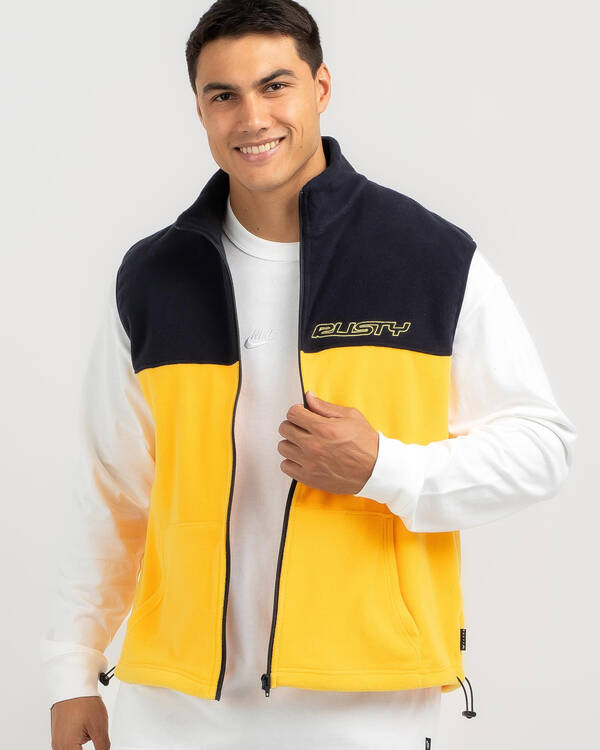 Rusty Tasty Ice Polar Fleece Vest for Mens