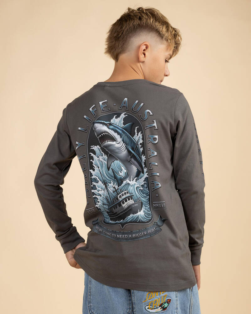Salty Life Boys' Ocean's Ambush Long Sleeve T-Shirt for Mens