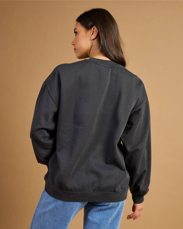 Roxy Lineup Oversized Crew Neck Sweatshirt for Womens