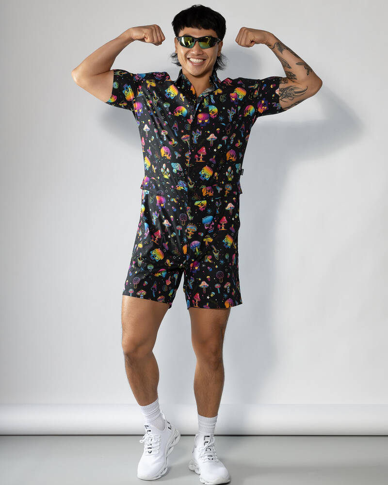 Lucid Mushroom Universe Romper for Mens