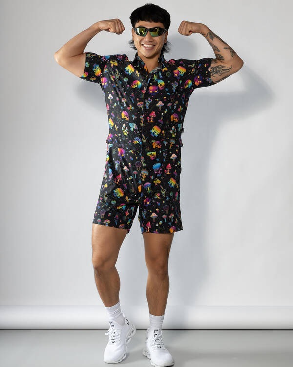 Lucid Mushroom Universe Romper for Mens