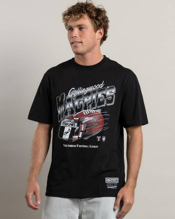 Mitchell & Ness Collingwood Magpies AFL Exploding Ball T-Shirt for Mens