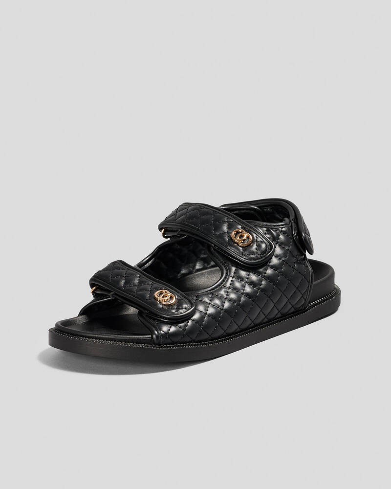 Ava And Ever Leo Quilted Slide Sandals for Womens