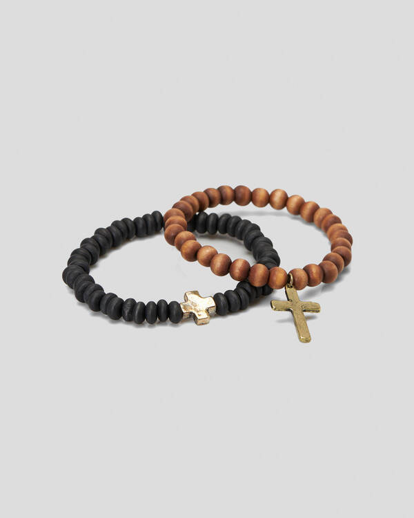 Classics 77 Icon Double Crossed Combo Bracelet Pack for Mens