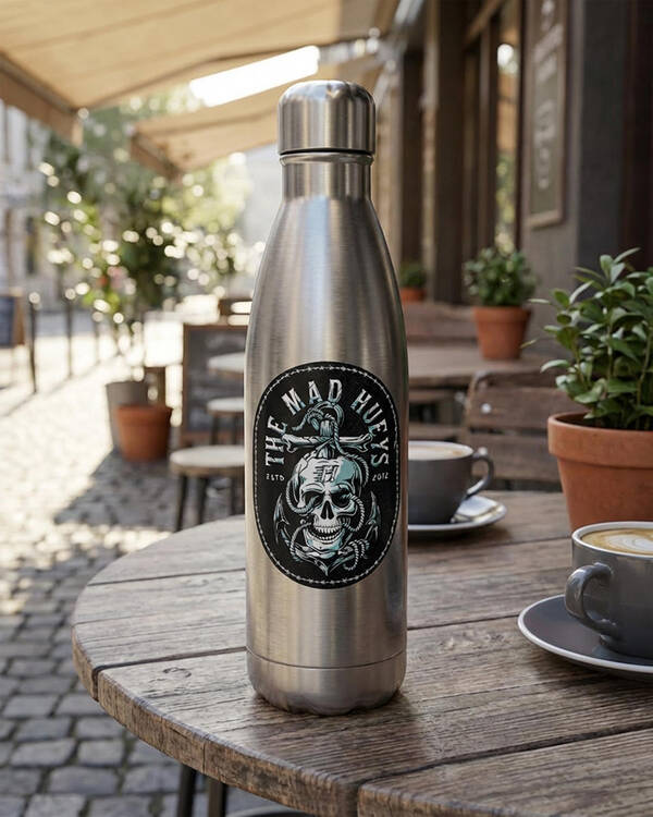 The Mad Hueys Rope Skull Anchor Sticker for Mens