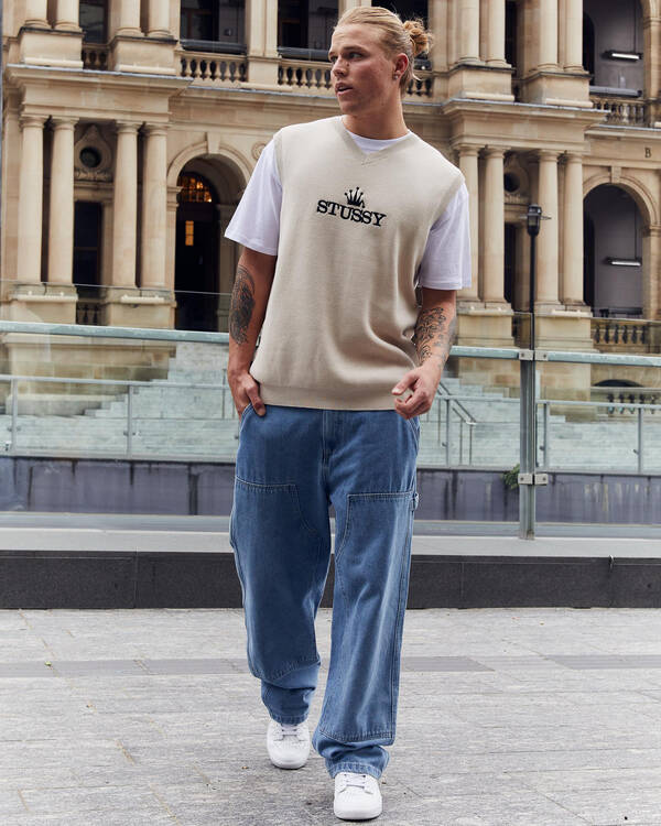 Stussy Glamour Knit Vest for Mens