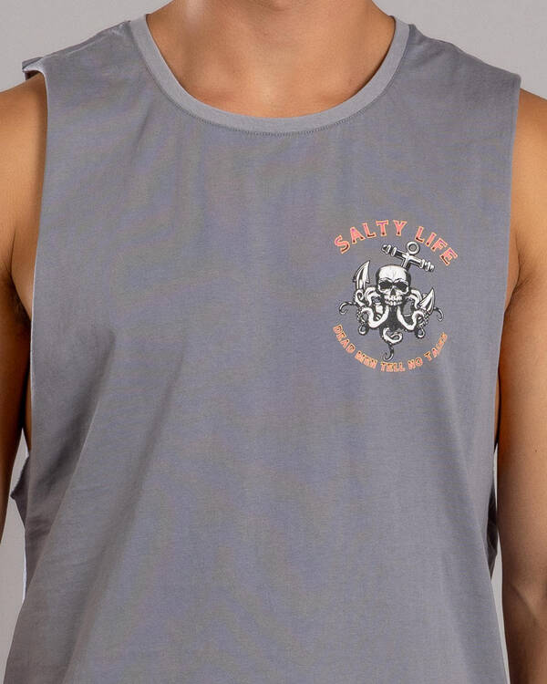 Salty Life Dark Grasp Muscle Tank for Mens