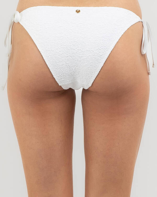 Rusty Sandalwood Midi Side Tie Bikini Bottom for Womens