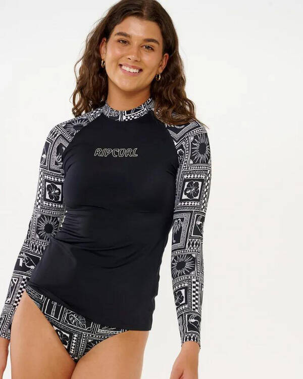 Rip Curl Mermaid Beach Long Sleeve UPF Rash Vest for Womens