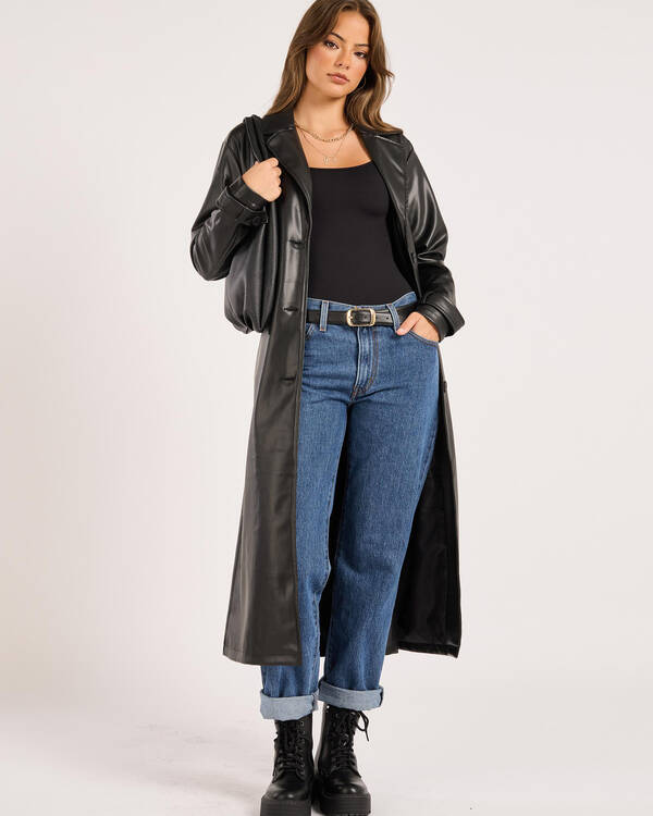 Ava And Ever Chaos Faux Leather Coat for Womens