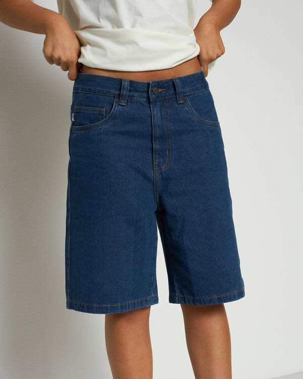 S-Double Womens Denim Standard Shorts for Womens