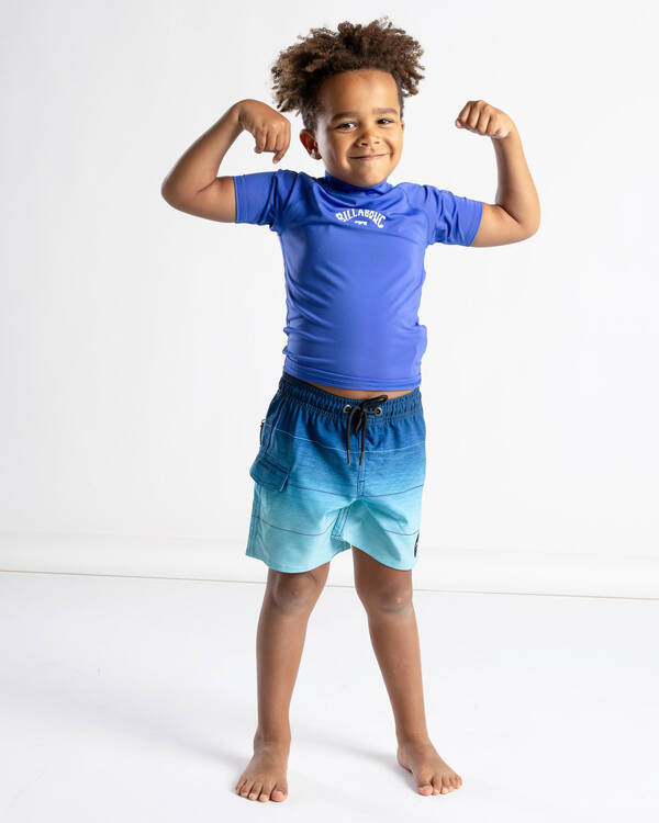 Billabong Toddlers' All Day Arch Short Sleeve Rash Vest for Mens