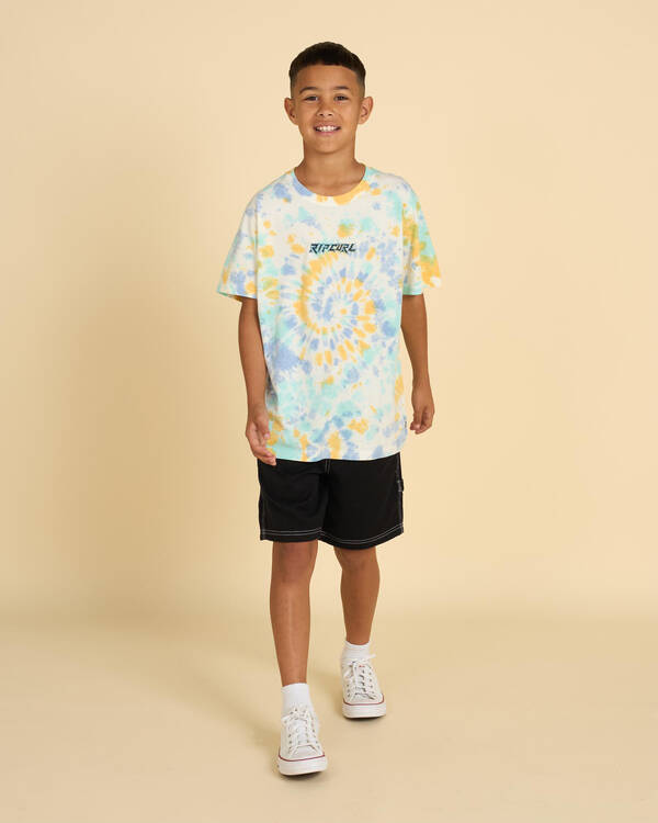 Rip Curl Boys' Tropic Daze Tie Dye T-Shirt for Mens