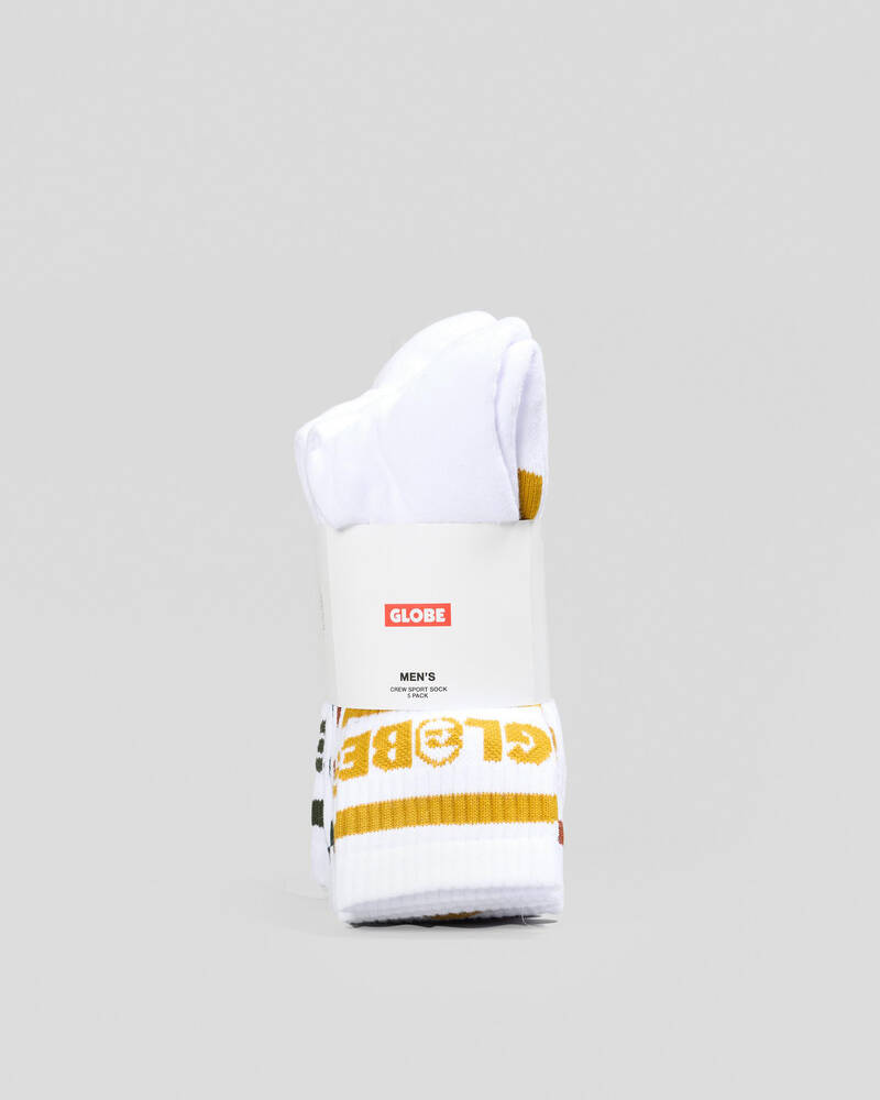 Globe Tilt Crew Socks 5 Pack for Mens