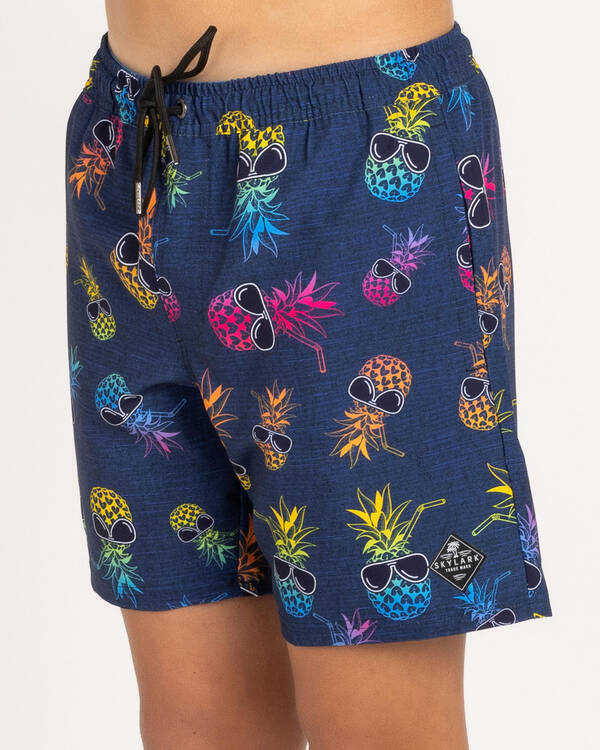 Skylark Boys' Scene Elastic Waist Shorts for Mens