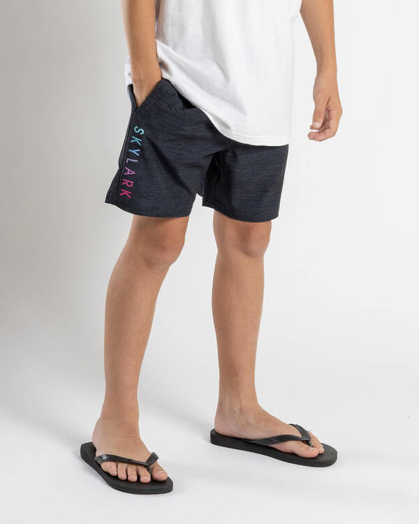 Skylark Boys' Solid Elastic Waist Shorts for Mens