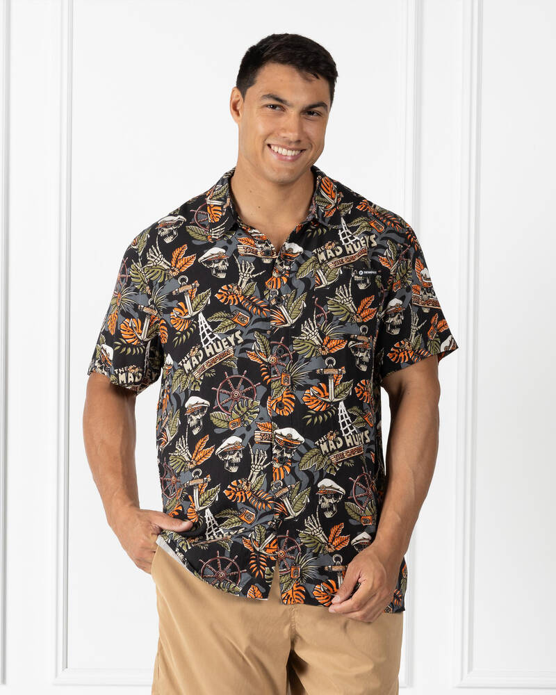 The Mad Hueys The Island Captain Short Sleeve Shirt for Mens