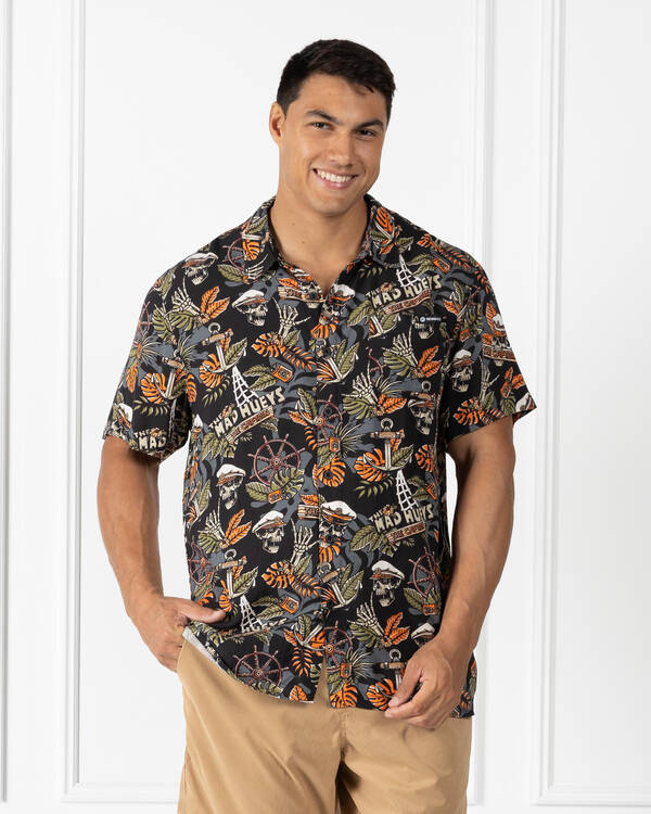 The Mad Hueys The Island Captain Short Sleeve Shirt for Mens